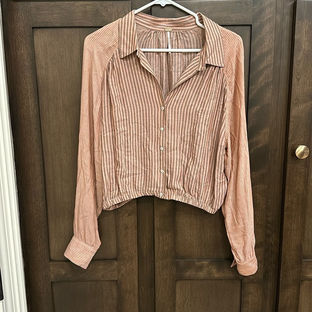 Free People button-down blouse size small